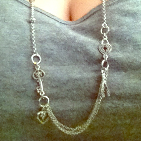 Adorable long charmed necklace.