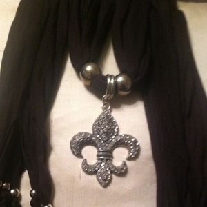 NWOT Brown jersey knit scarf