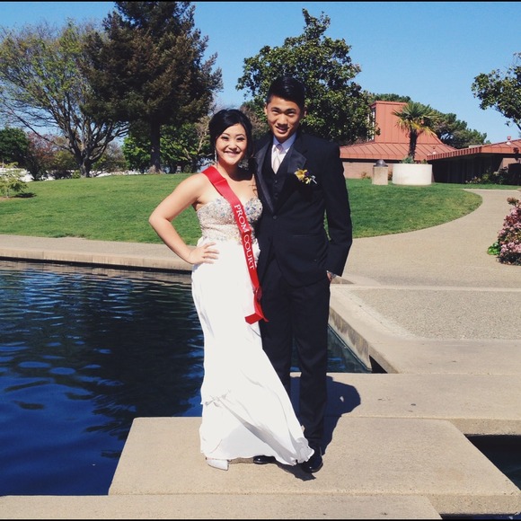 🚫SOLD🚫Terani Couture long rhinestone prom dress - Picture 2 of 4