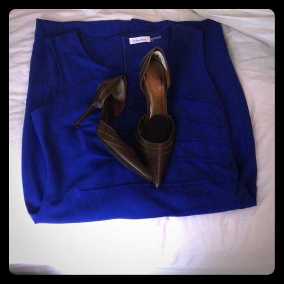 Bundle! Dress and brown heels
