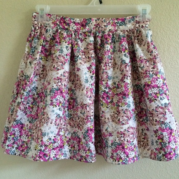 floral skater skirt
