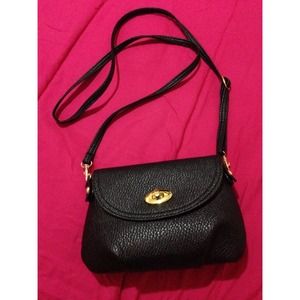 Black crossbody bag and lashes bundle