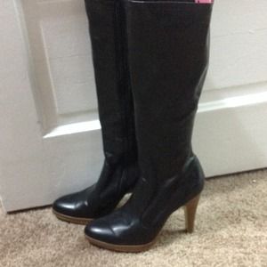 Fioni faux leather knee high boots