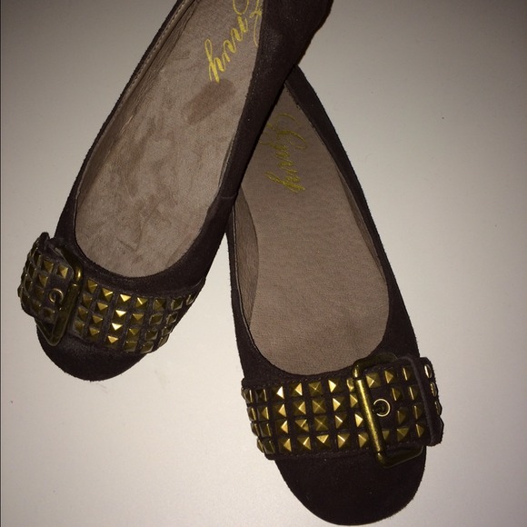 Nwob Envy Suede Brown flat Shoes 8