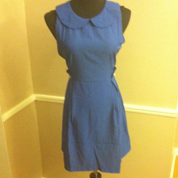 629. Modcloth Blue Peter Pan Collar Dress