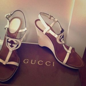 Gucci wedges In good condition fabulous for summer