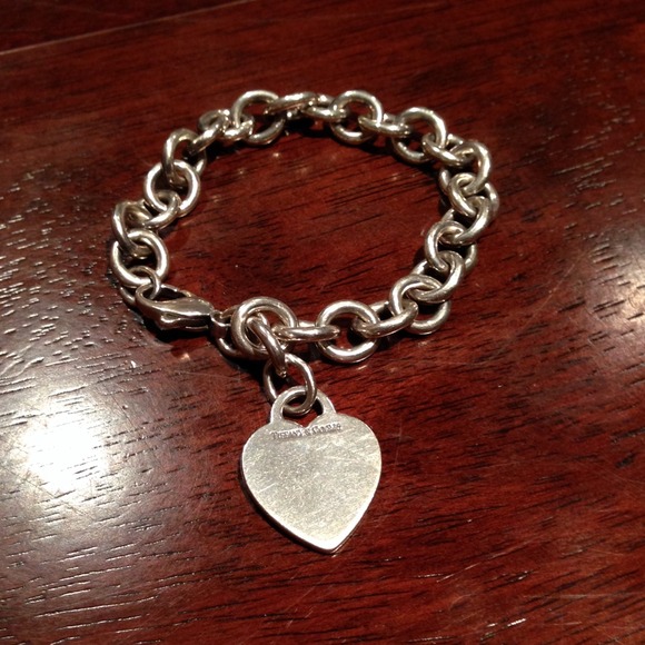 Sterling Silver Tiffany heart bracelet