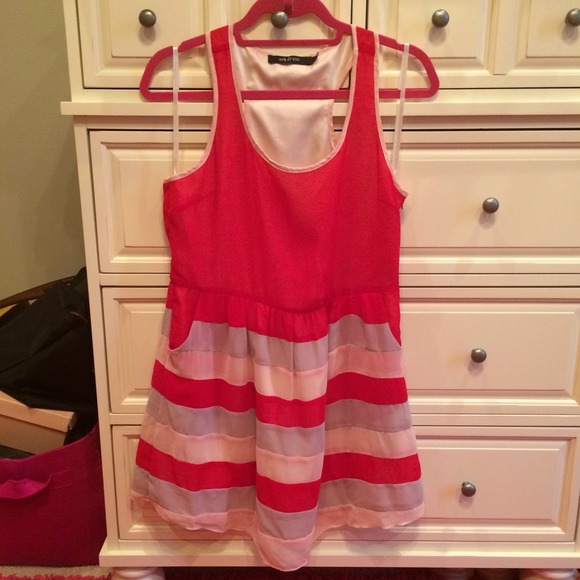 Red Tiered Dress - Picture 1 of 2