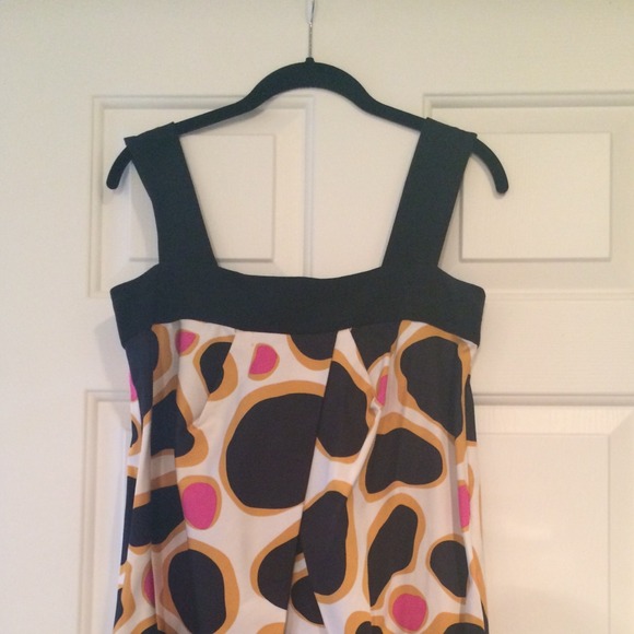 Diane von Furstenberg dot print cocktail dress