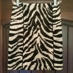 NWT - Ann Taylor Wool Zebra Skirt