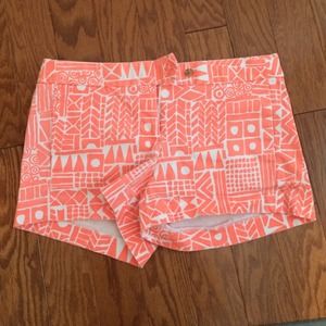 J.Crew printed chino shorts size 6