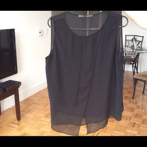Zara Basic, Black, Size XL