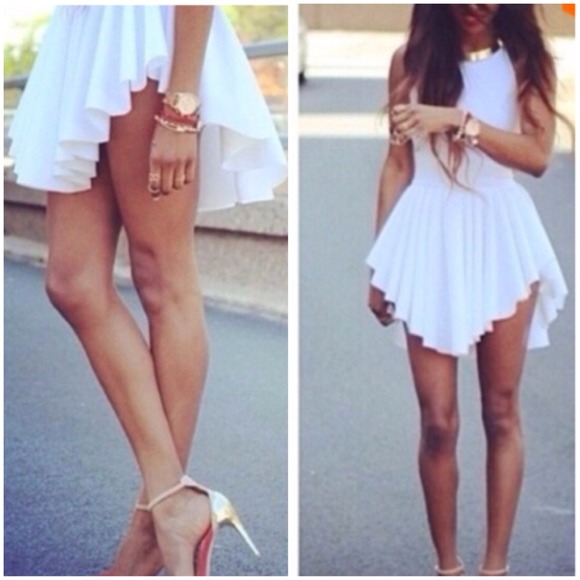 White Mini Eesscchini Dress