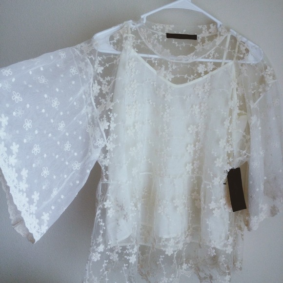 Zara Tops Zara Floral Mesh Top Poshmark