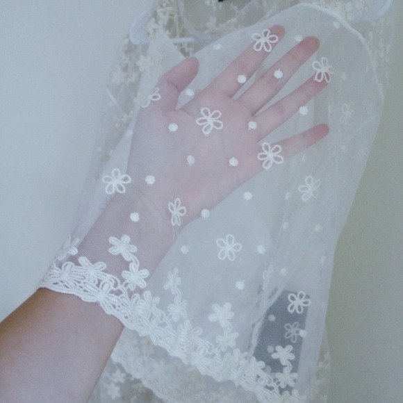 Zara Tops Zara Floral Mesh Top Poshmark