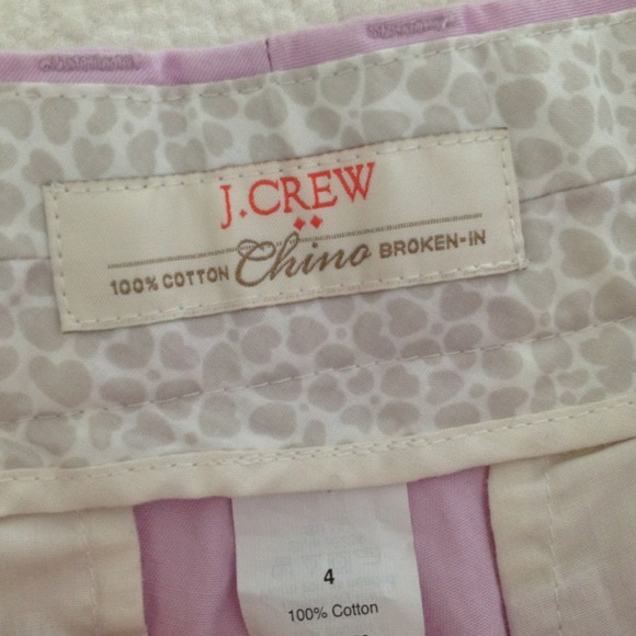 NWOT J. Crew 3" Lilac Chino Shorts - Picture 2 of 4