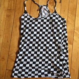 Checkerboard Racerback Tank