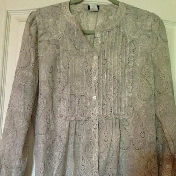 J. Crew paisley shirt