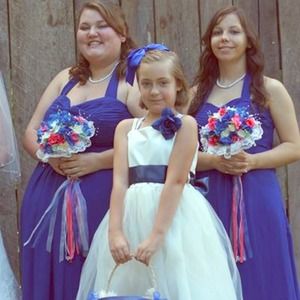 Blue Brides Maid Dress
