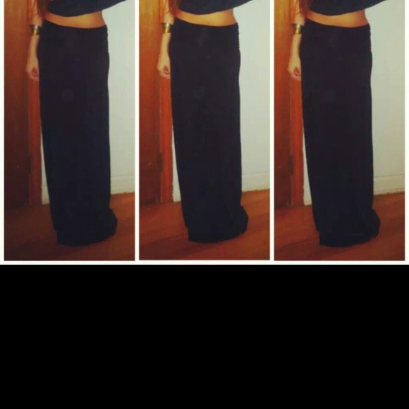 $$$Black maxi skirt