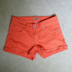 Bright orange shorts