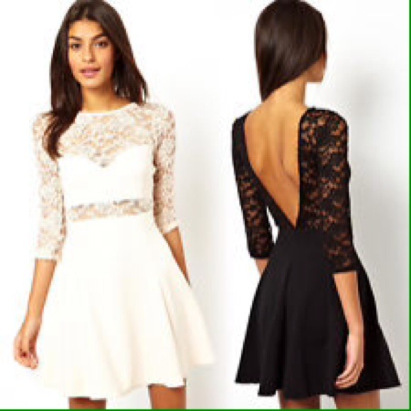 Black asos dress
