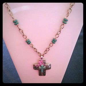 Pretty "Faith in Turquoise" Necklace