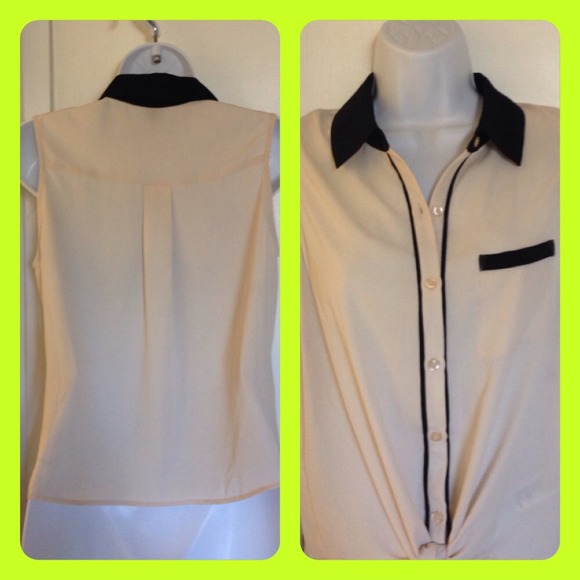 Cream-Sheer top - Picture 4 of 4