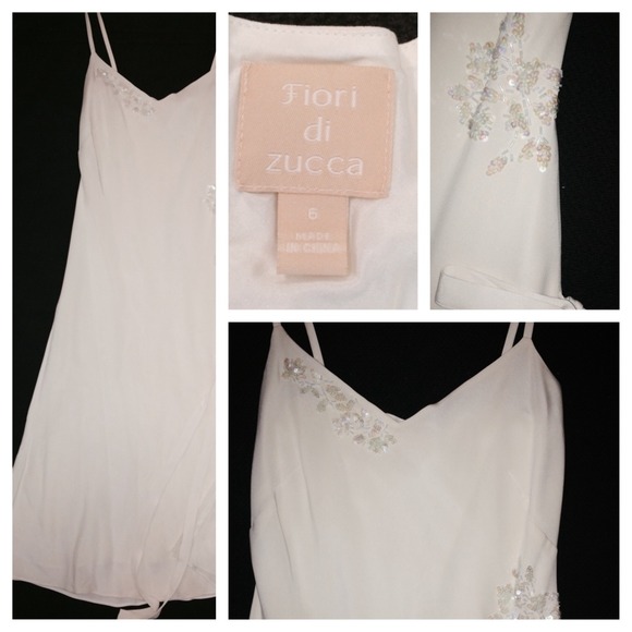 Fiora di Zuca cream silk dress