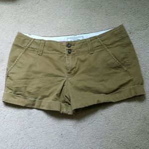 Army green shorts