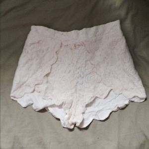 Urban Outfitters Lace Cream Shorts NWT!