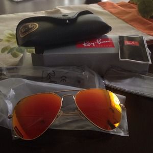 Ray-Ban Icon Orange Aviator Shades