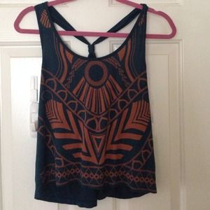 Trible cute tank with rope tie back