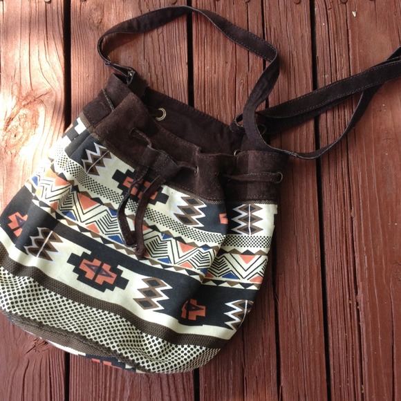 Urban outfitters ecote tribal print bag