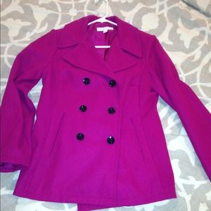 Hot pink peacoat *RESERVED*
