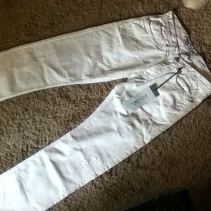 White Jordan Craig slim straight jeans