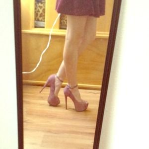 Peep toe heels