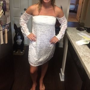 White lace dress