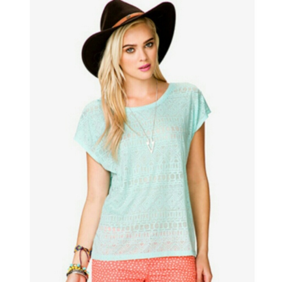 🚫SOLD ON VINTED🚫Sheer tribal print top