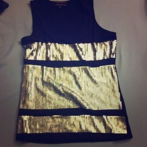 Black an sequence shirt! Only worn twice!! 💜