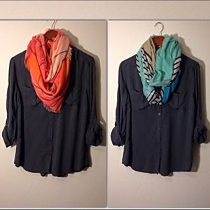 Old Navy Gray Button Down