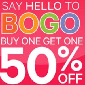 EVERYTHING BOGO HALF OFF! HAPPY POSHING! ☺️☺️💜👠
