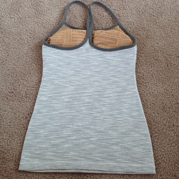 ❌BUNDLED Lululemon grey stripe tank - Picture 2 of 3