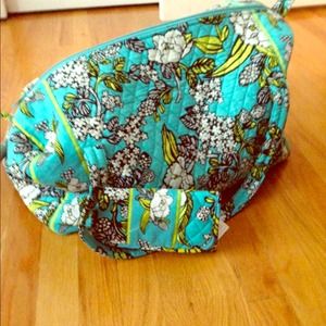Floral Weekender Bag with Matching Wallet
