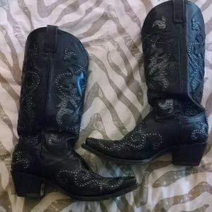 Black corral boots