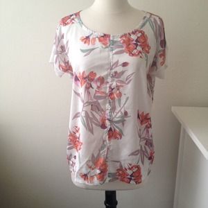 JOE FRESH Floral shell top