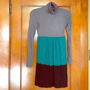 Long sleeve turtleneck dress
