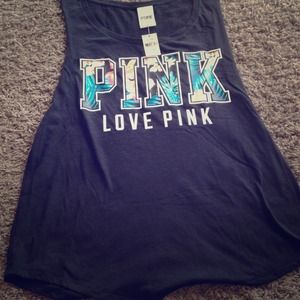 VS pink muscle tank