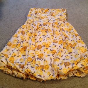 balloon floral dress