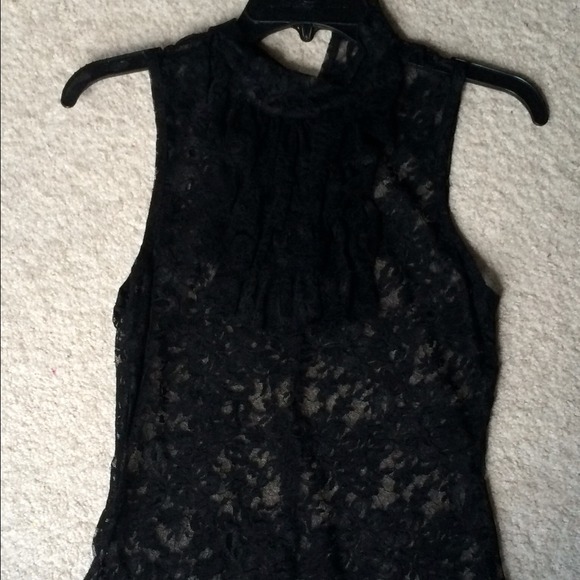 Black lace top